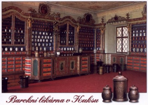 barokní lékárna v Kuksu